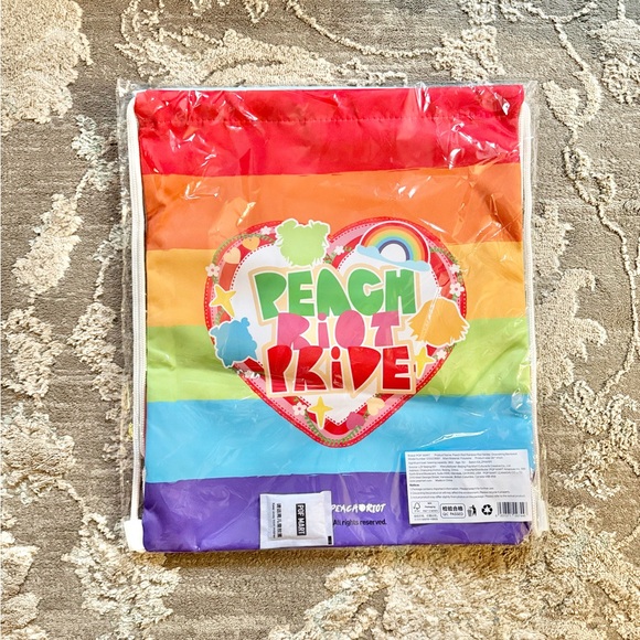 POP MART Peach Riot Rainbow Riot Pride Drawstring Backpack - Picture 2 of 2